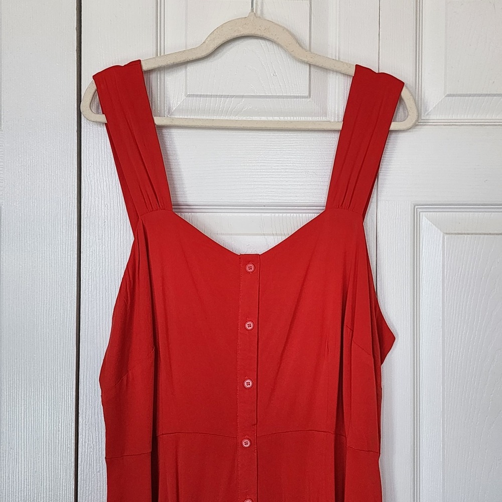 Ava&Viv Classic Sweetheart Neckline Maxi Dress Large Parisian Resort Old Money - Picture 3 of 10